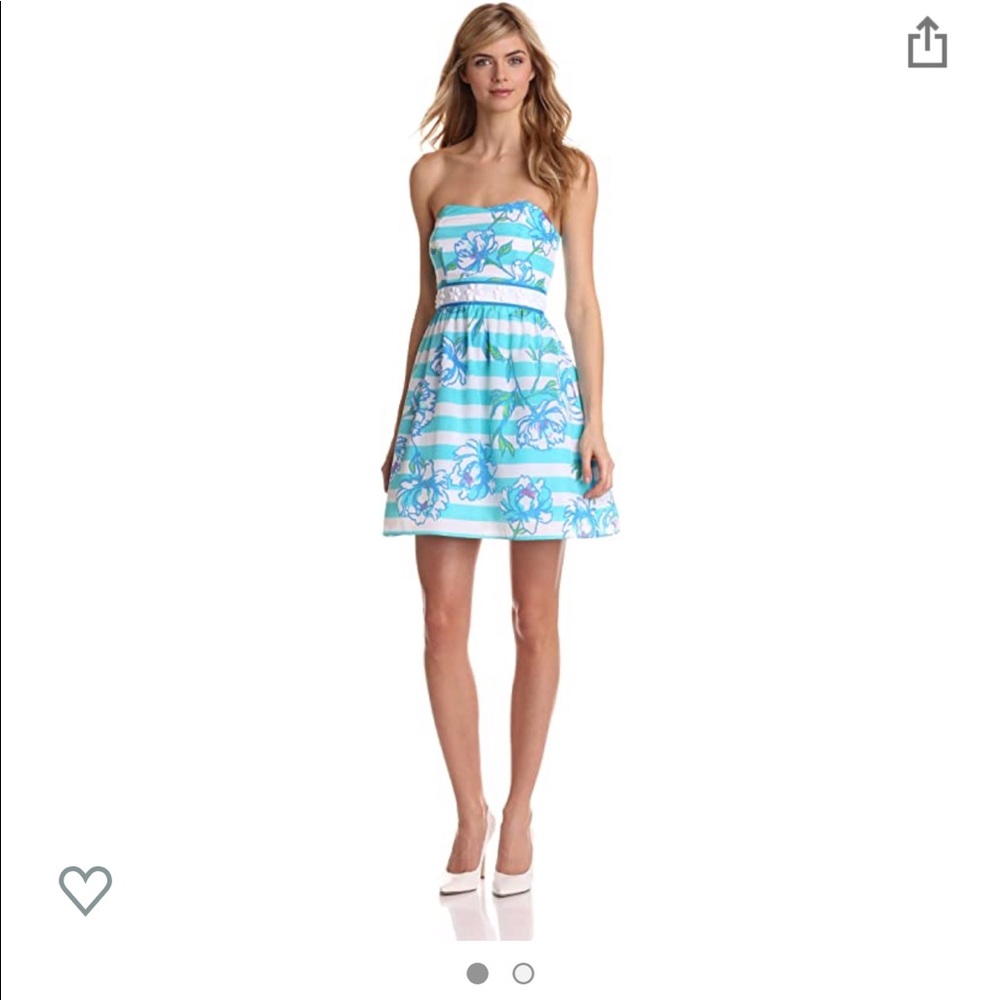 Lilly Pulitzer Shorley Blue Langley Dress Size 0